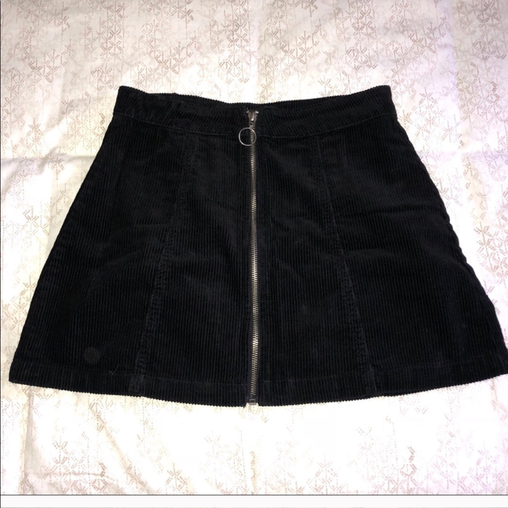 Black Corduroy Skirt